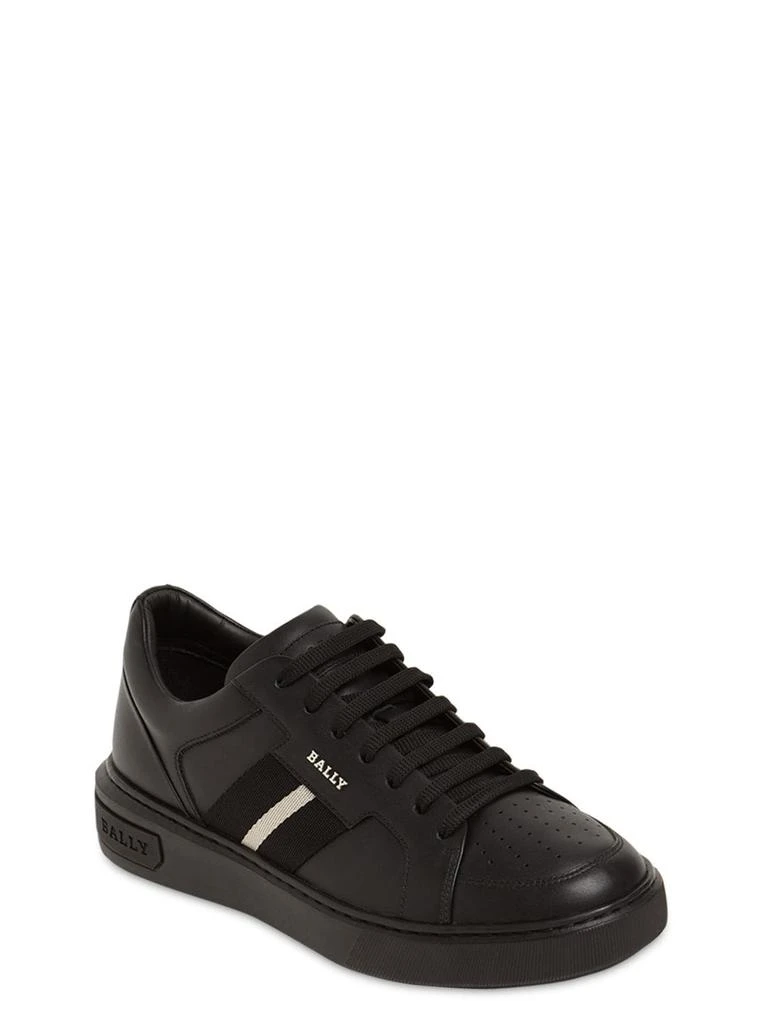 商品Bally|Logo Stripe Leather Sneakers,价格¥4130,第3张图片详细描述