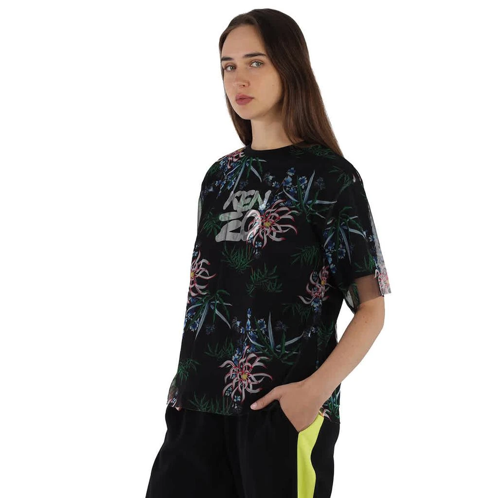 商品Kenzo|Kenzo Ladies Sea Lily Dual Material T-Shirt, Size Medium,价格¥580,第2张图片详细描述