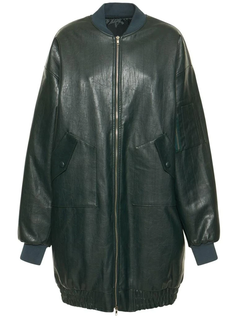 商品The Frankie Shop|Jesse Faux Leather Long Jacket,价格¥2617,第1张图片