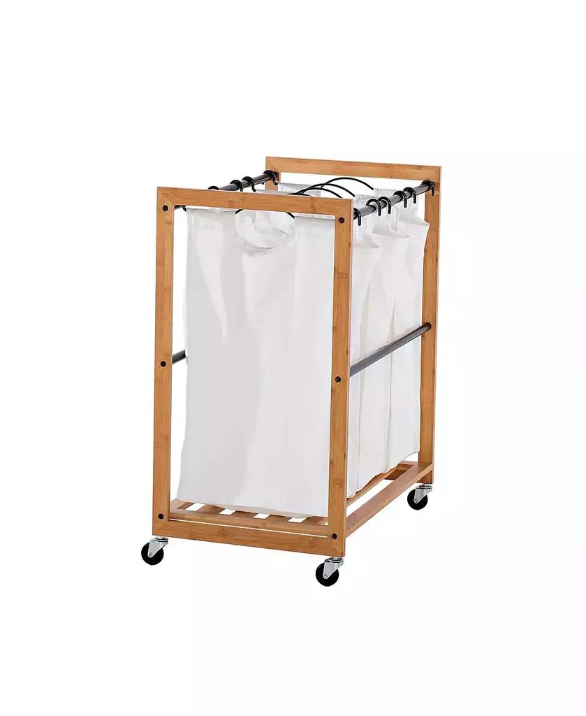 商品TRINITY|3 Bag Bamboo Laundry Cart,价格¥776,第4张图片详细描述