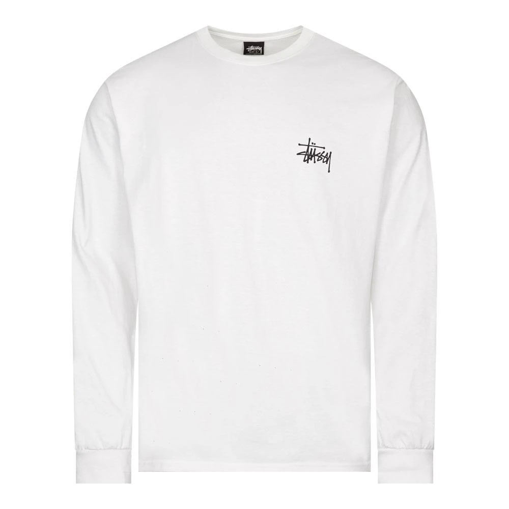 商品STUSSY|Stussy Long Sleeve T-Shirt Basic Logo - White,价格¥405,第1张图片