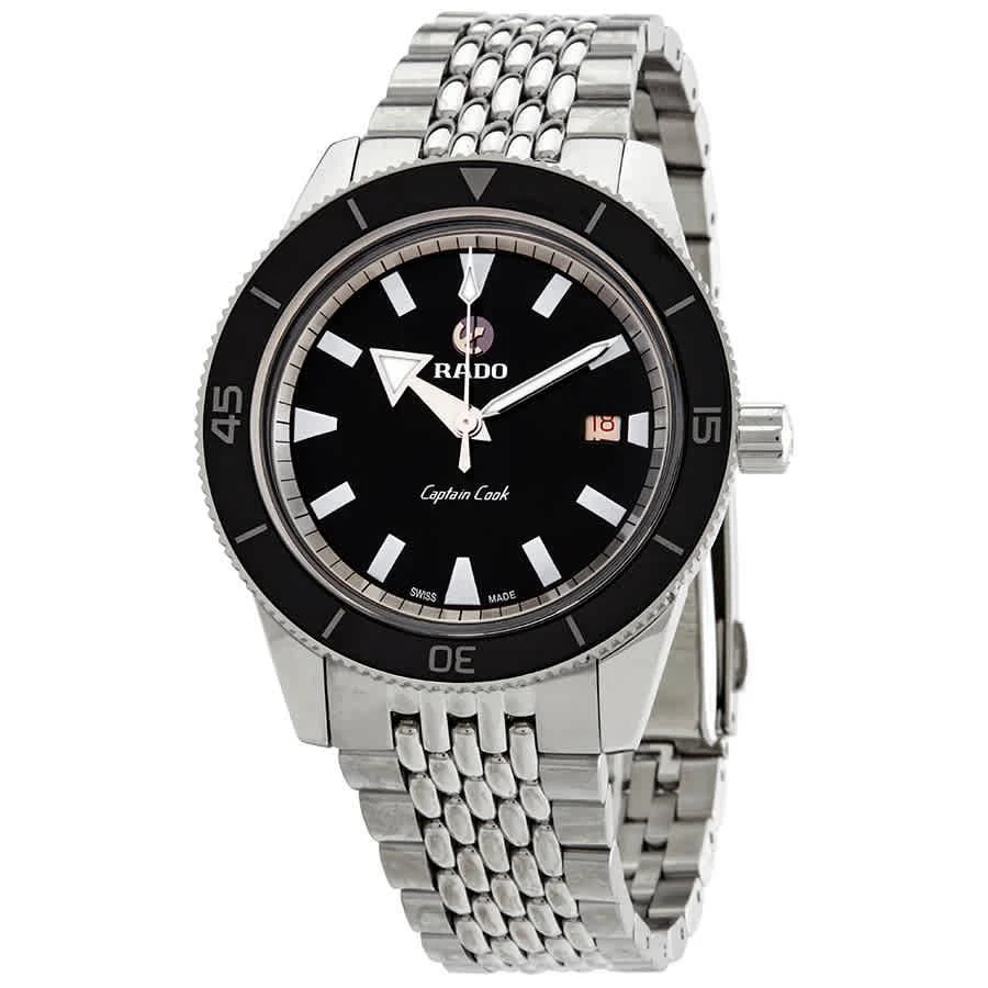 商品Rado|Captain Cook Automatic Black Dial Men's Watch R32505153,价格¥11030,第1张图片