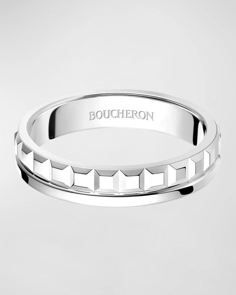 商品Boucheron|Quatre 18K White Gold Radiant Edition Band Ring,价格¥20382,第1张图片