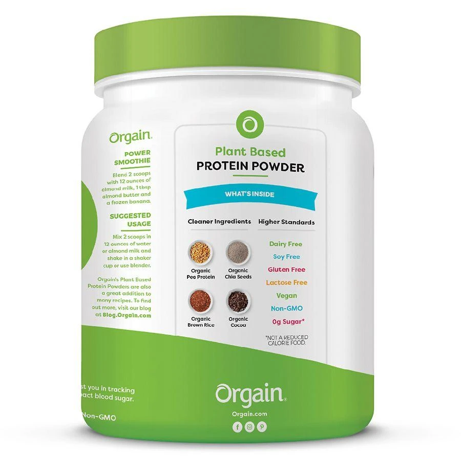 商品Orgain|Organic Plant Based Protein Powder,价格¥232,第5张图片详细描述