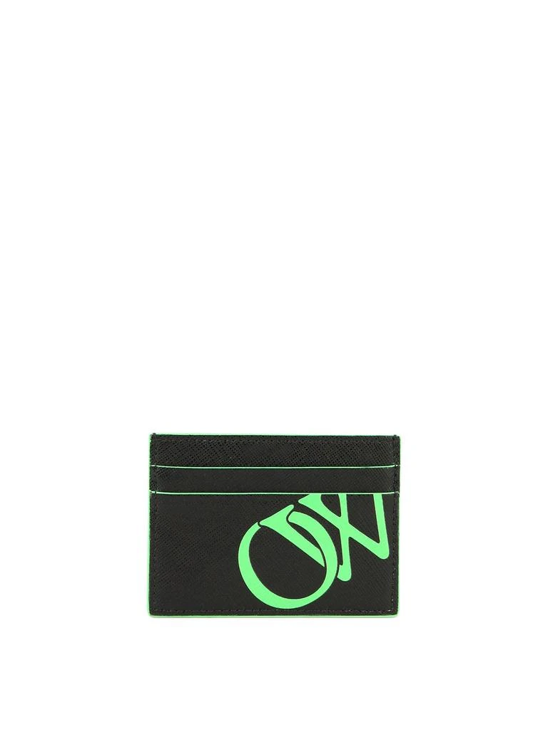 商品Off-White|Ow Print Wallets & Card Holders Black,价格¥1004,第3张图片详细描述