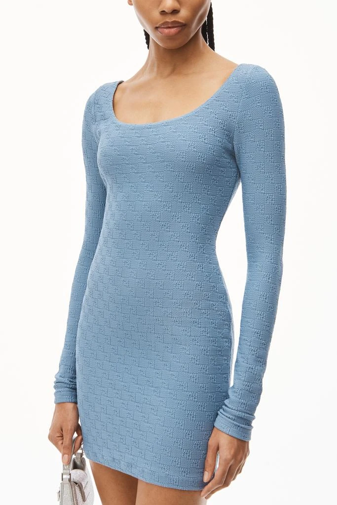 商品Alexander Wang|DRESS IN TEXTURED LOGO JERSEY,价格¥1306,第4张图片详细描述