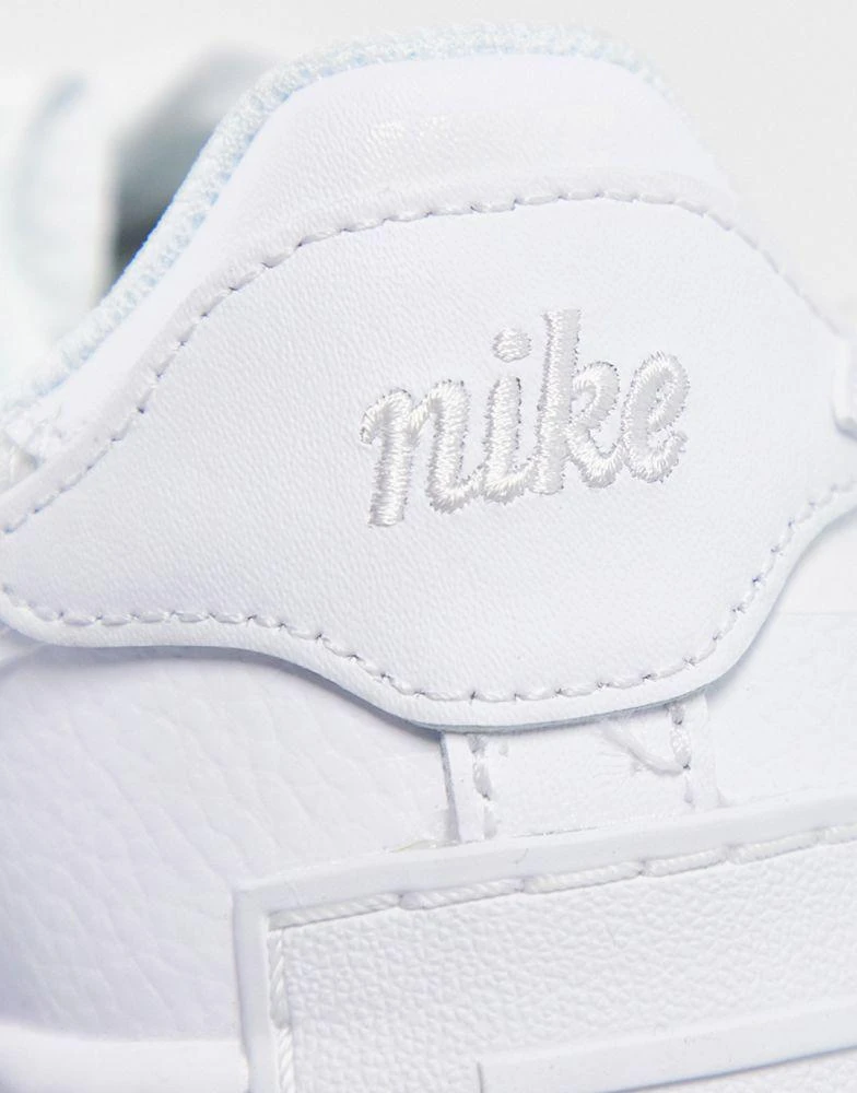 商品NIKE|Nike Air Force 1 Shadow trainers in triple white,价格¥1234,第3张图片详细描述
