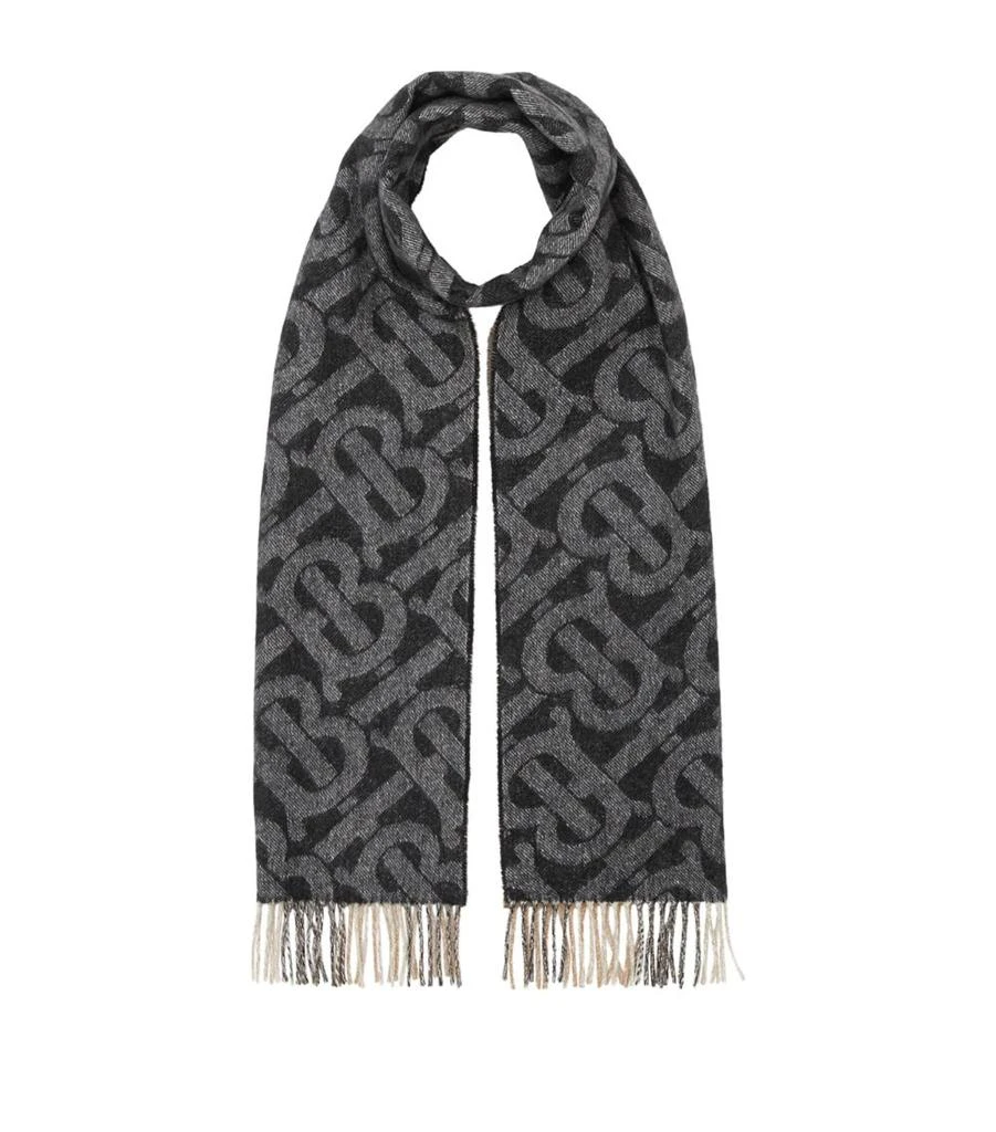 商品Burberry|Cashmere Reversible Monogram Scarf,价格¥5779,第1张图片