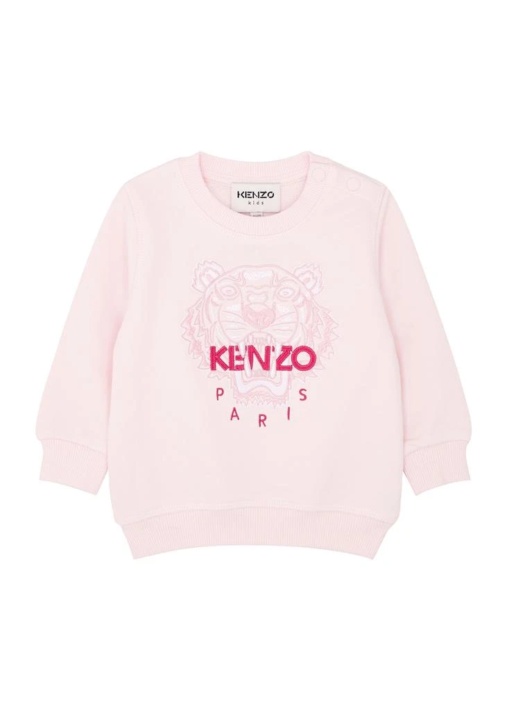 商品Kenzo|KIDS Pink tiger-embroidered cotton sweatshirt (6-18 months),价格¥391,第1张图片