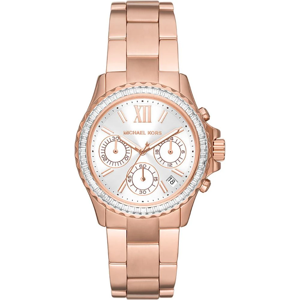 商品Michael Kors|Chronograph Quartz Silver Dial Ladies Watch MK7213,价格¥1079,第1张图片