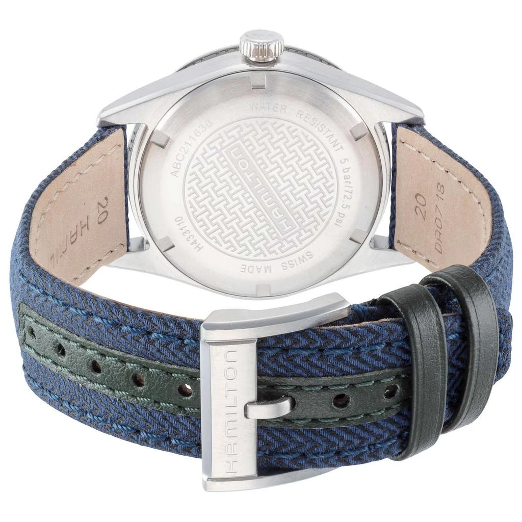 商品Hamilton|	汉密尔顿 男士石英腕表 布艺表带 40mm H43311941,价格¥1555,第2张图片详细描述