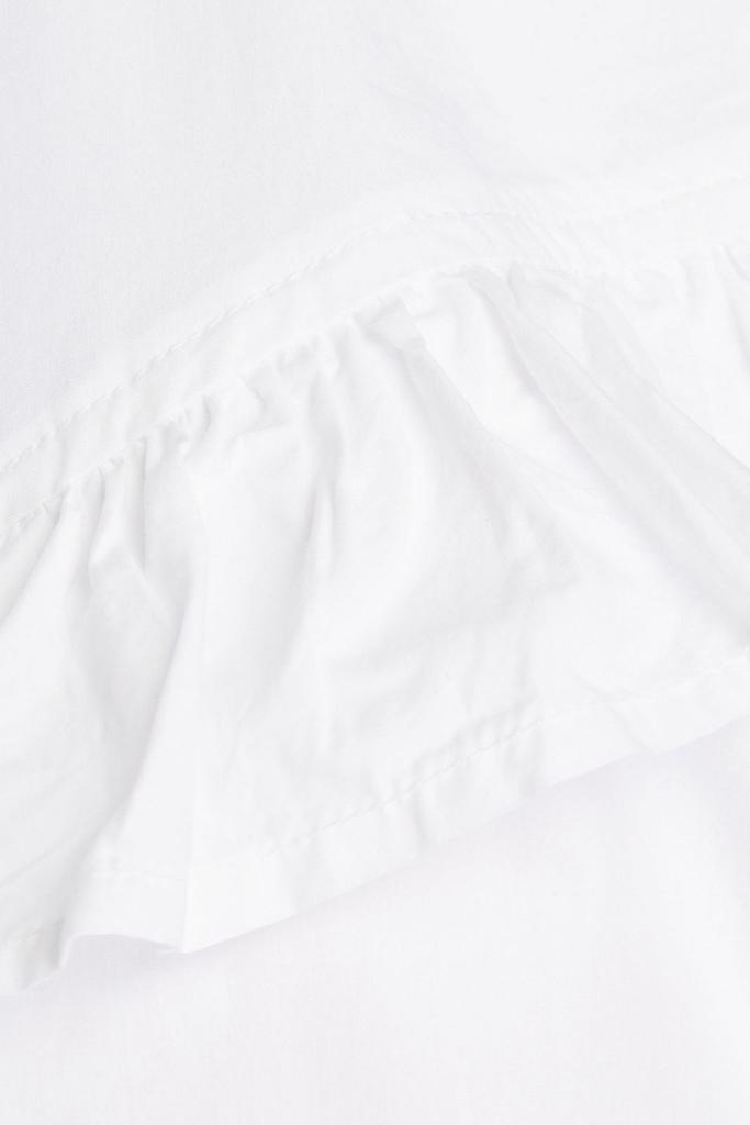 Ruffle-trimmed organic cotton-poplin shirt商品第2张图片规格展示