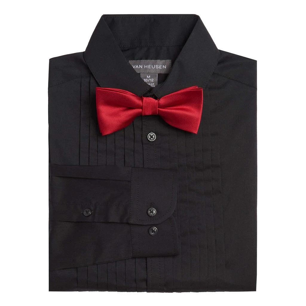 商品Van Heusen|Van Heusen Boys' Tuxedo Dress Shirt with Bow Tie,价格¥218,第2张图片详细描述