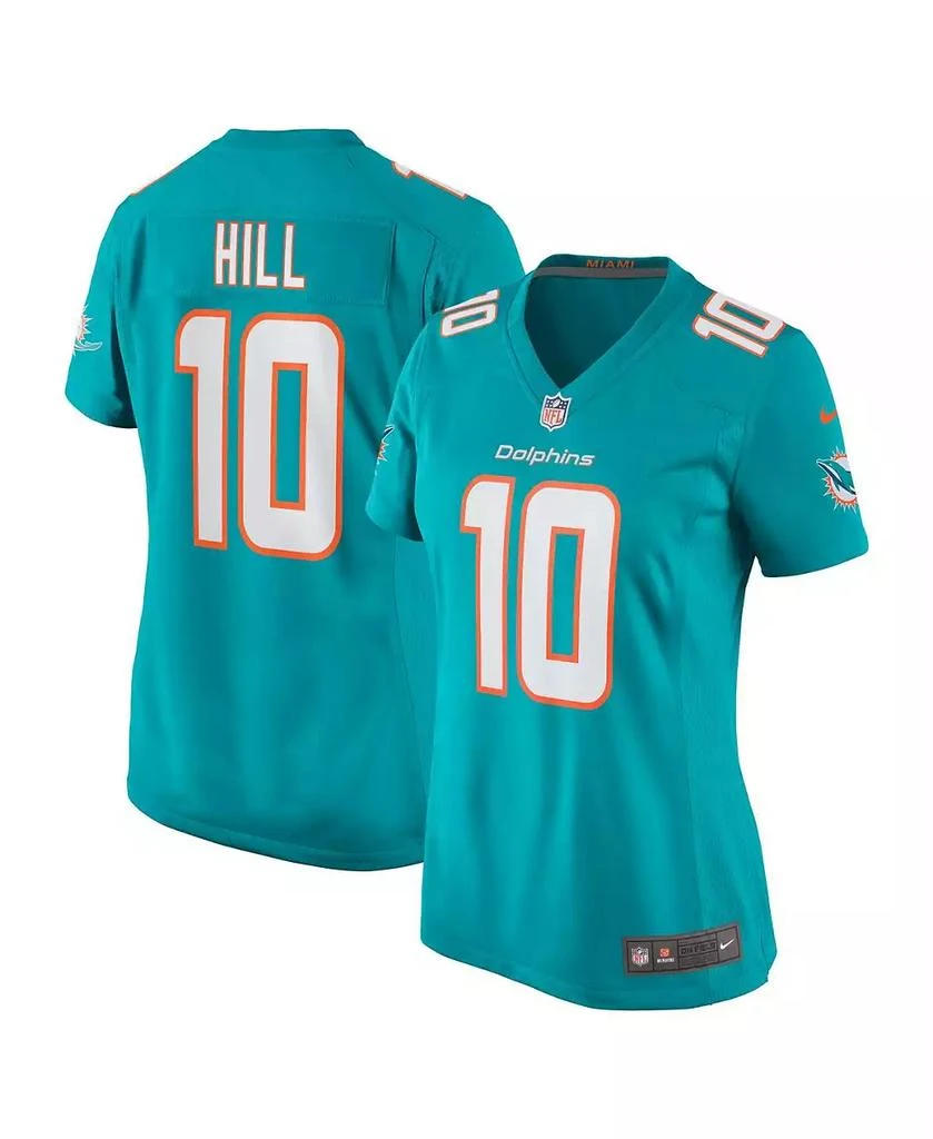 商品NIKE|Women's Tyreek Hill Aqua Miami Dolphins Game Jersey,价格¥726,第1张图片