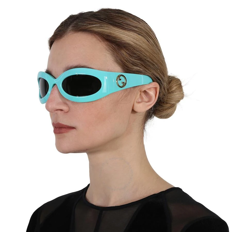 商品Gucci|Grey Wrap Ladies Sunglasses GG1247S 006 60,价格¥1098,第2张图片详细描述