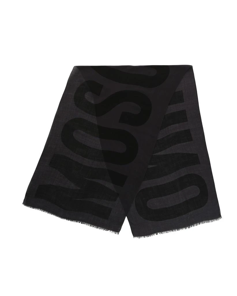 商品Moschino|Logo Print Wool Scarf,价格¥530,第2张图片详细描述