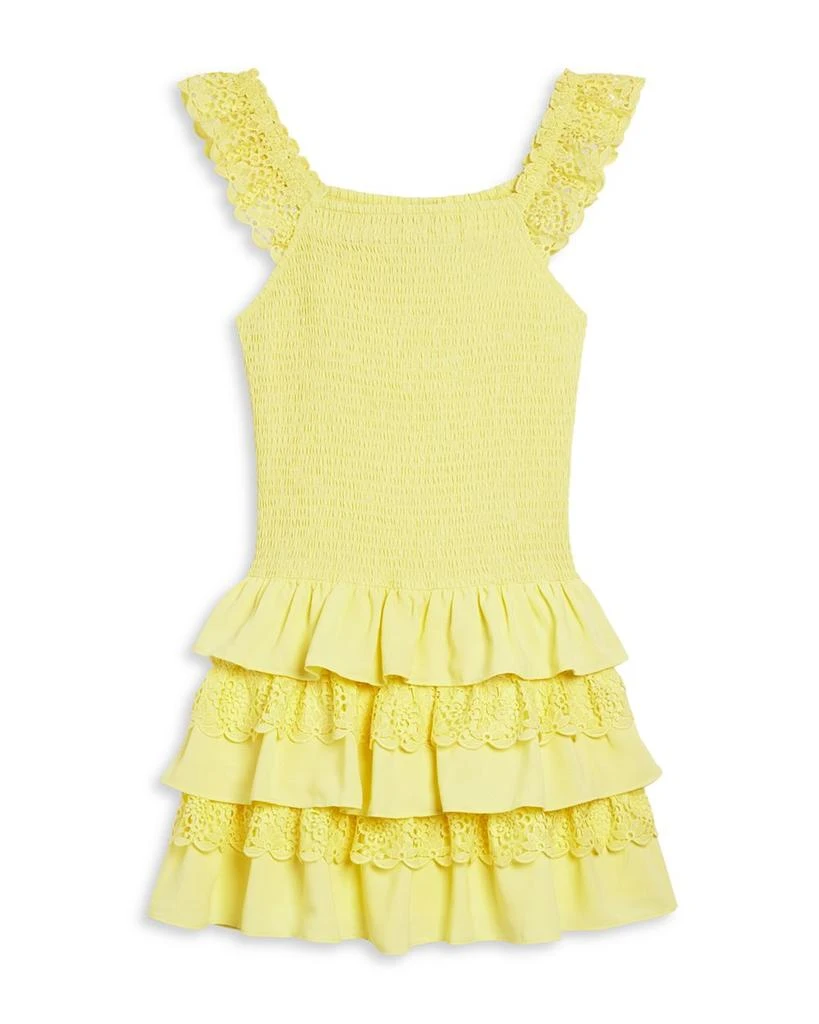 商品AQUA|Girls' Sleeveless Smocked Dress, Little Kid, Big Kid - Exclusive,价格¥242,第1张图片