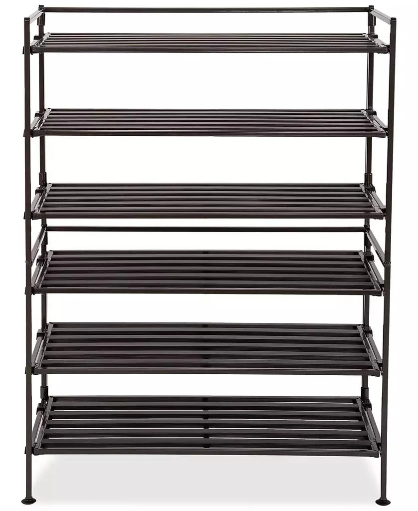 2-Pk. 3-Tier Stackable 9-Pair Resin Slat Shoe Rack 商品