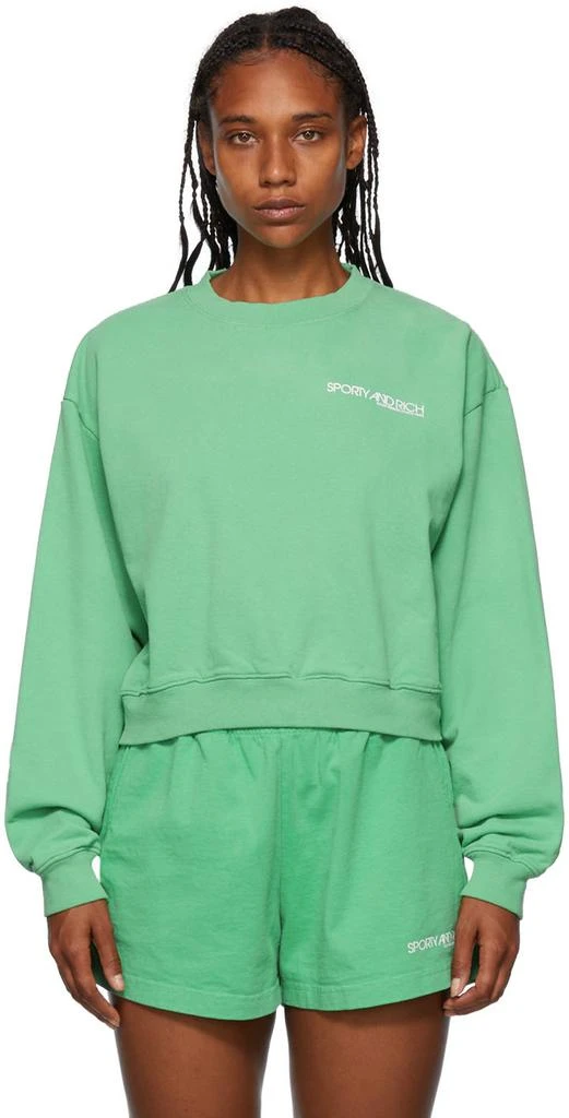 商品Sporty & Rich|Green Disco Sweatshirt,价格¥358,第1张图片