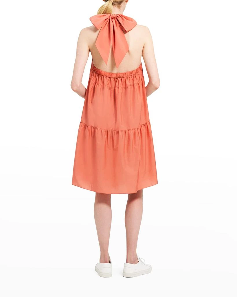 商品Theory|Tiered Neck-Tie Halter Mini Dress,价格¥731,第2张图片详细描述