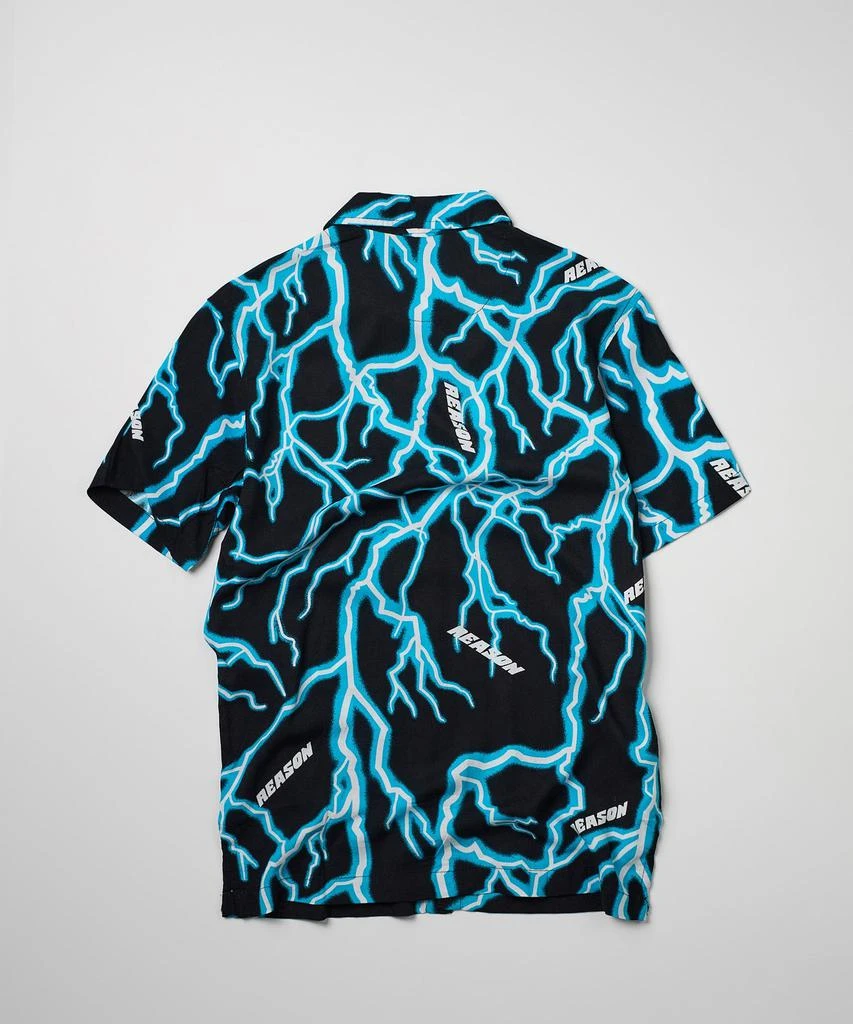 商品Reason Clothing|Lightning Allover Print Short Sleeve Shirt,价格¥60,第2张图片详细描述