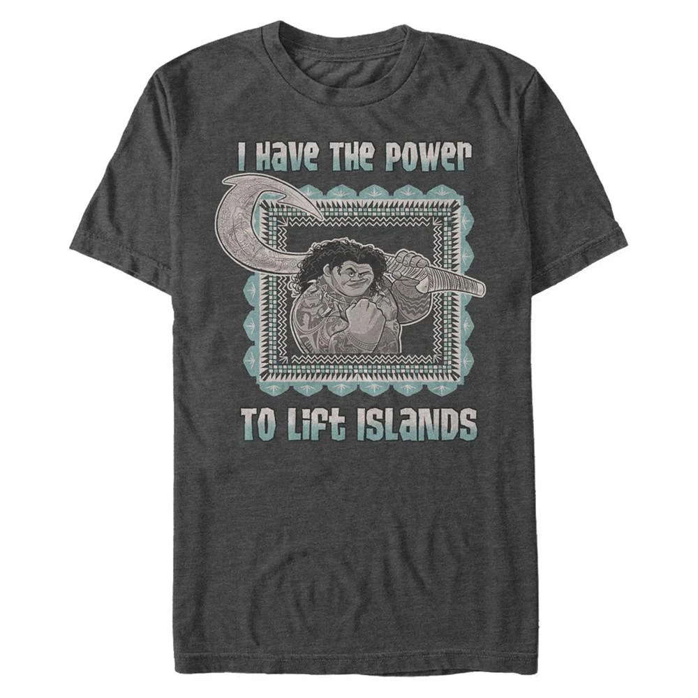 商品Disney|Disney Men's Moana Maui Power to Lift Islands, Short Sleeve T-Shirt,价格¥185,第1张图片