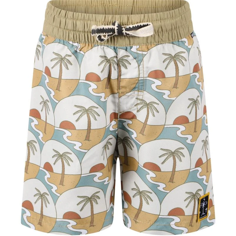 商品Munster|Palm trees boarding shorts in beige and white,价格¥484,第1张图片