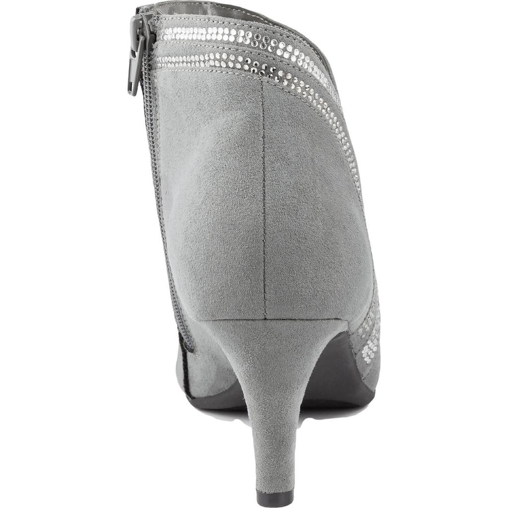 Karen Scott Womens Halena Faux-Suede Heel Ankle Boots商品第6张图片规格展示