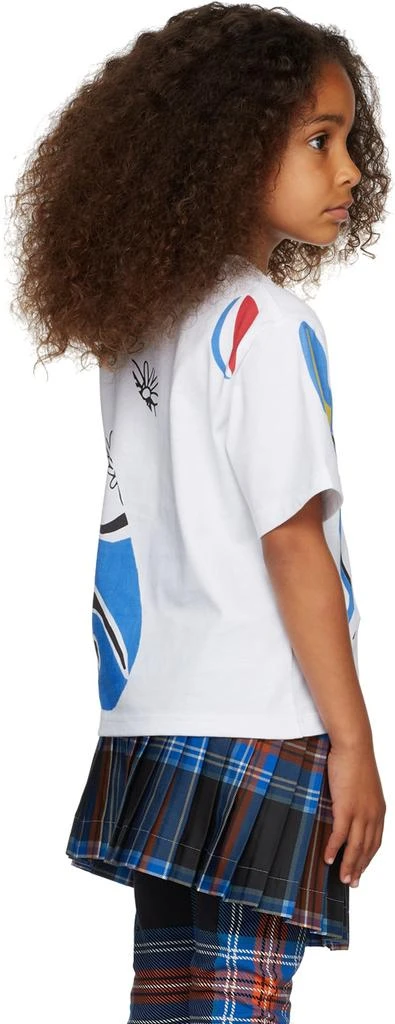 商品Charles Jeffrey Loverboy|SSENSE Exclusive Kids White Graphic T-Shirt,价格¥248,第3张图片详细描述