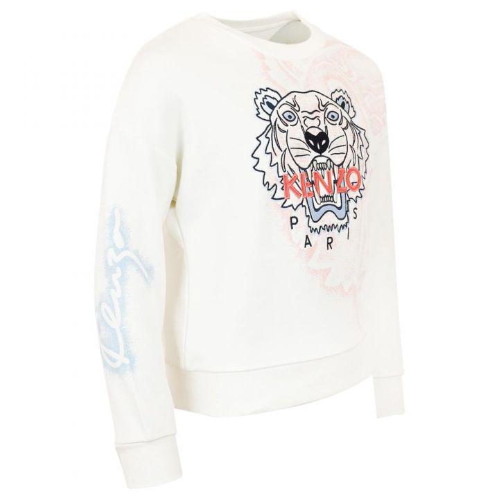 商品Kenzo|Ivory Tiger Urban Logo Sweatshirt,价格¥458,第5张图片详细描述
