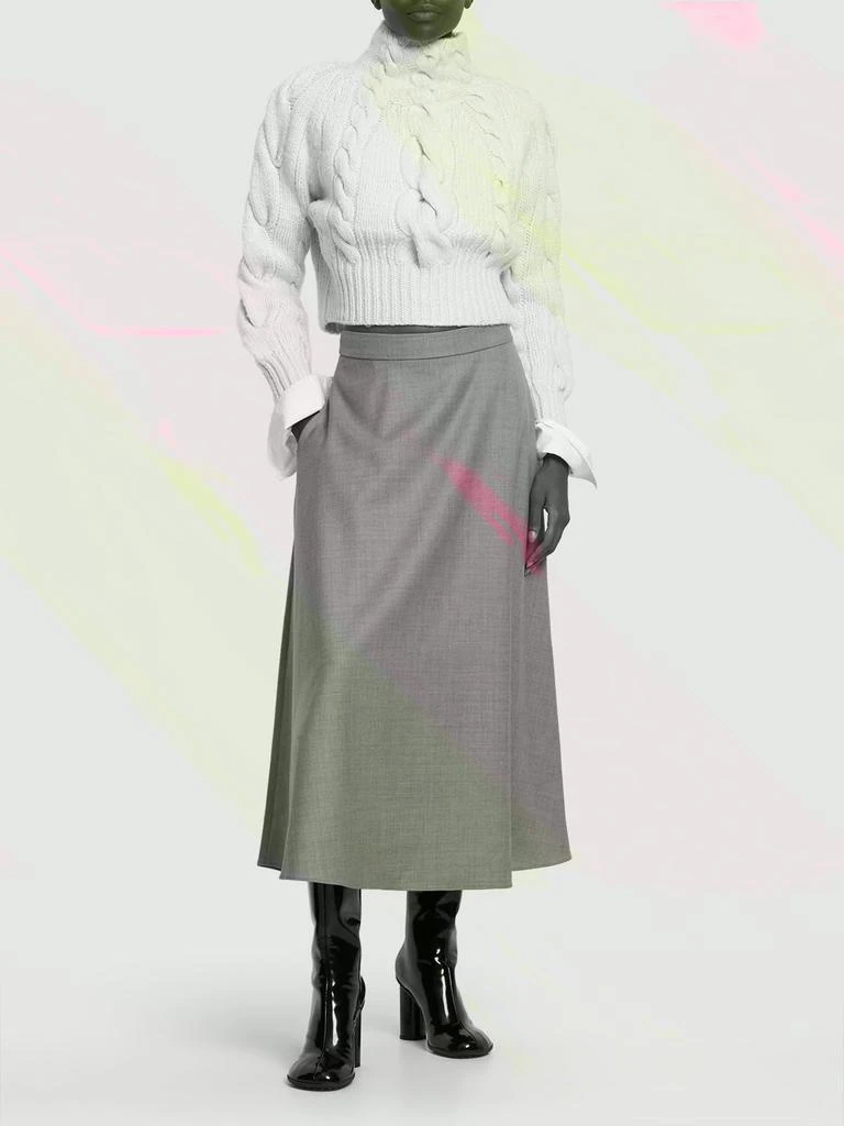 商品Ralph Lauren|Erica Wool High Waisted Midi Skirt,价格¥11249,第1张图片