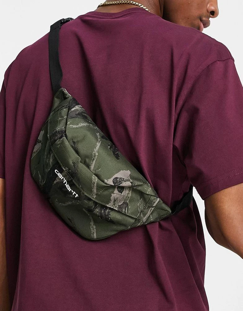 商品Carhartt|Carhartt WIP payton bum bag in green and white,价格¥174,第2张图片详细描述
