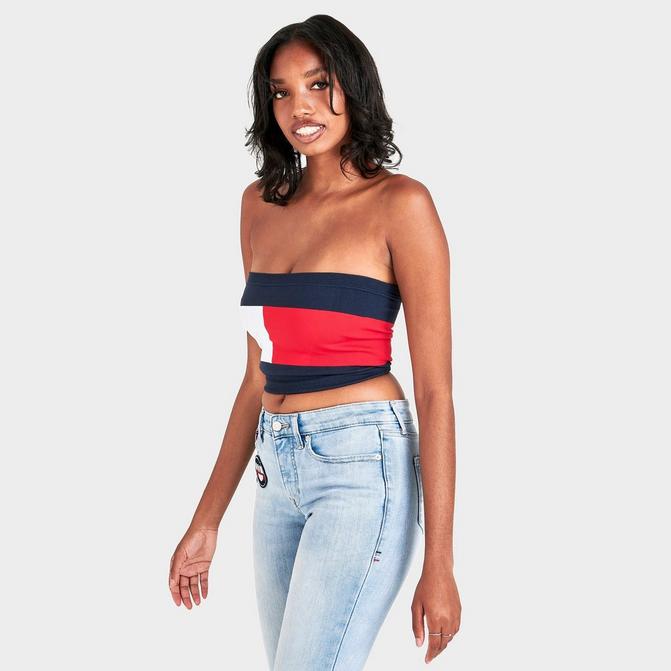 Women's Tommy Jeans Bandeau Top商品第1张图片规格展示