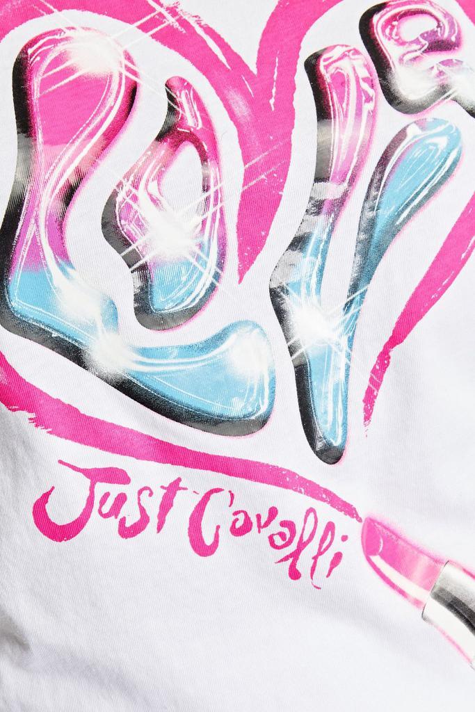商品Just Cavalli|Printed cotton-jersey T-shirt,价格¥430,第4张图片详细描述