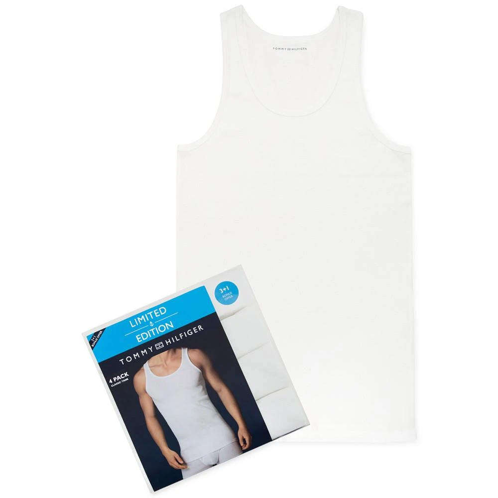 商品Tommy Hilfiger|Tommy Hilfiger 3+1 Bonus Pack Cotton Tank - 09TTK02背心,价格¥191,第1张图片