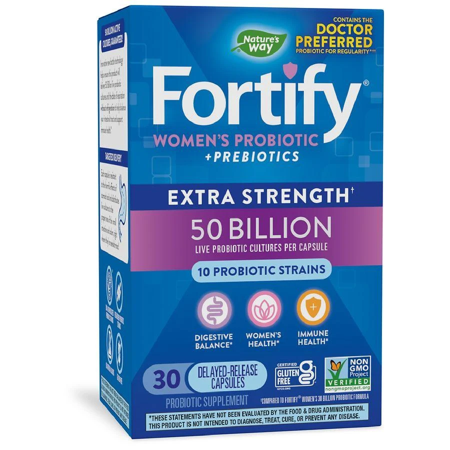 商品Nature's Way|Fortify Women's 50 Billion Probiotic Vegetable Capsules,价格¥252,第1张图片