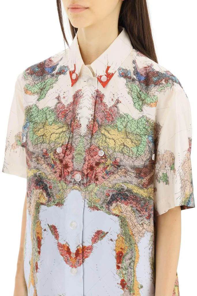 商品Burberry|PRINTED-SILK BOWLING SHIRT,价格¥3803,第5张图片详细描述