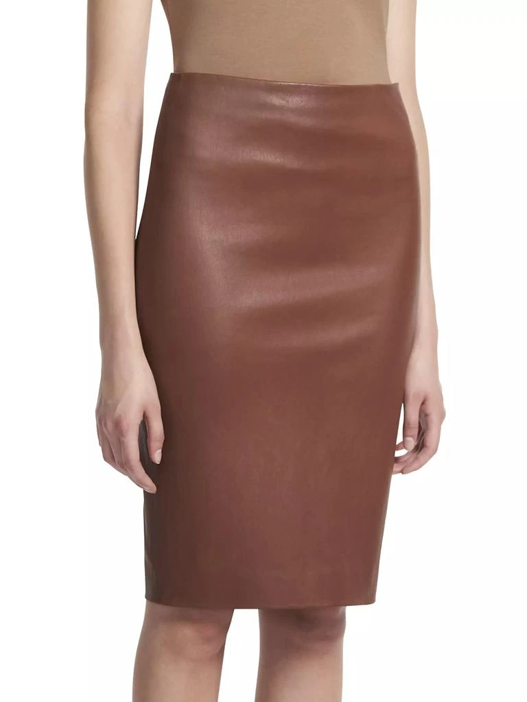 商品Theory|Skinny Leather Pencil Skirt,价格¥3919,第4张图片详细描述