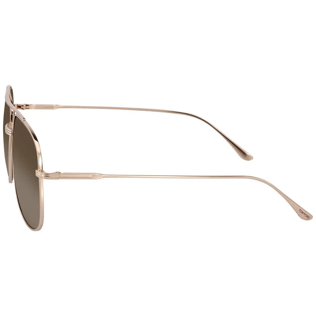 商品Tom Ford|Tom Ford Brown Pilot Unisex Sunglasses TF0806K 28D 62,价格¥1112,第3张图片详细描述