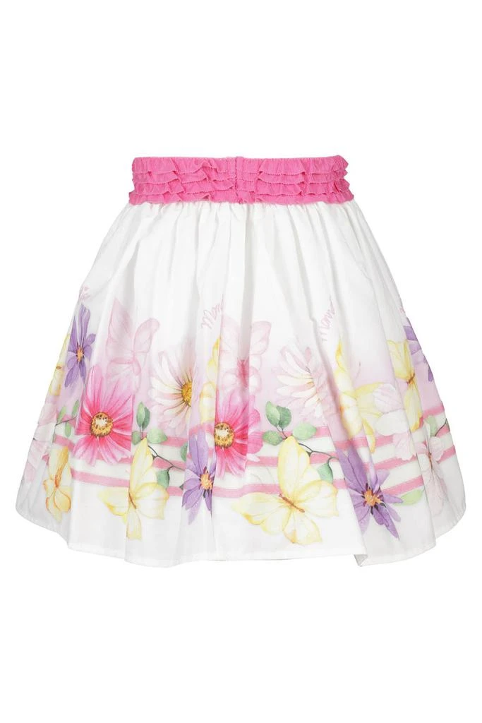 商品MONNALISA|Monnalisa High-Waist Floral-Printed A-Line Mini Skirt,价格¥591,第2张图片详细描述