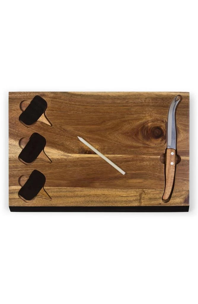 商品Toscana a Picnic Time Brand|TOSCANA Delio Acacia Chalkboard Cheese Board & Tools Set,价格¥310,第4张图片详细描述