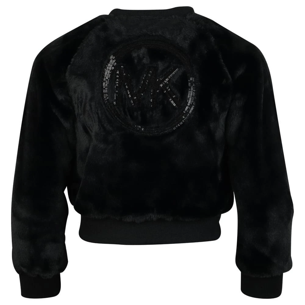 商品Michael Kors|Black Faux Fur Zip Up,价格¥718,第3张图片详细描述