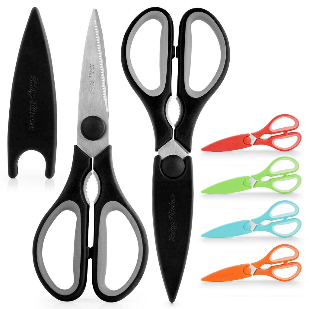 商品Zulay Kitchen|Stainless Steel Kitchen Shears With Protective Cover,价格¥144,第1张图片