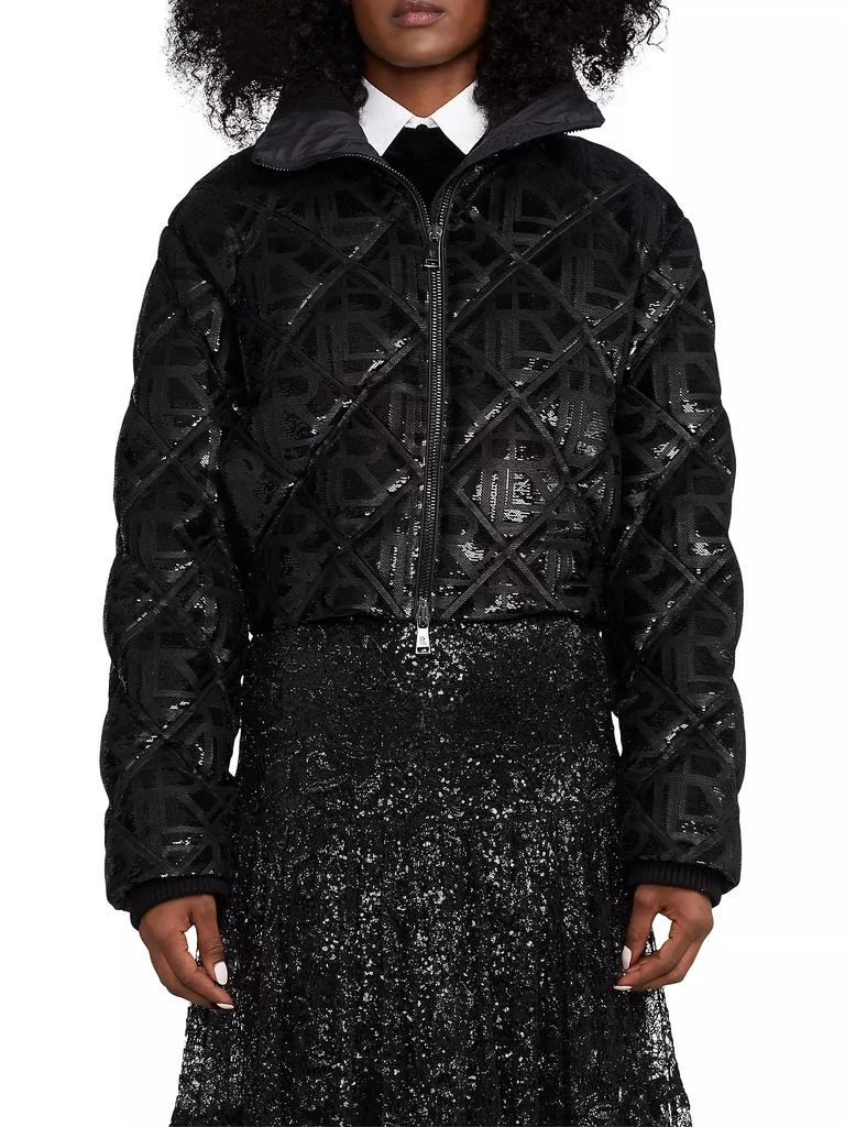 商品Ralph Lauren|Sequined Logo Puffer Jacket,价格¥20967,第3张图片详细描述