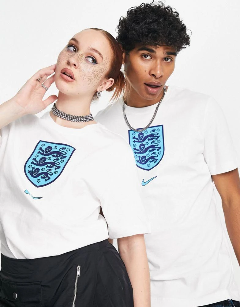 商品NIKE|Nike Football World Cup 2022 England unisex crest t-shirt in white,价格¥148,第1张图片