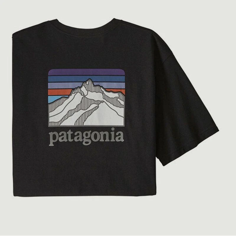 商品Patagonia|Line Logo Ridge Pocket Responsibili-Tee t-shirt Black PATAGONIA,价格¥187,第5张图片详细描述