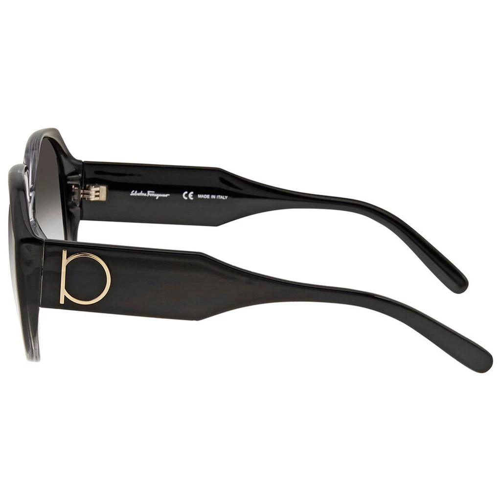 商品Salvatore Ferragamo|Salvatore Ferragamo Unisex Sunglasses - Grey Gradient Lens Butterfly | SF943S 007,价格¥543,第3张图片详细描述