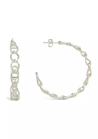 商品Sterling Forever|Forever Velora Hoops,价格¥432,第1张图片