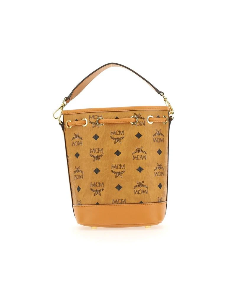 商品MCM|MCM Allover Monogram Pattern Drawstring Bucket Bag,价格¥7301,第2张图片详细描述