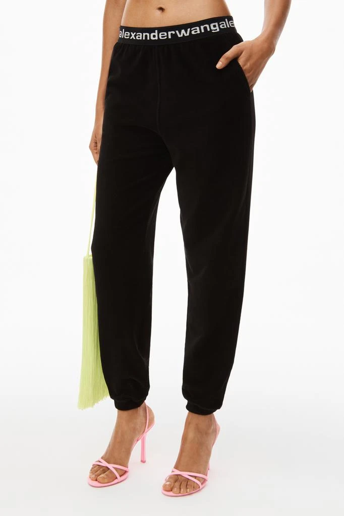 商品Alexander Wang|LOGO ELASTIC JOGGER IN STRETCH CORDUROY,价格¥2228,第4张图片详细描述